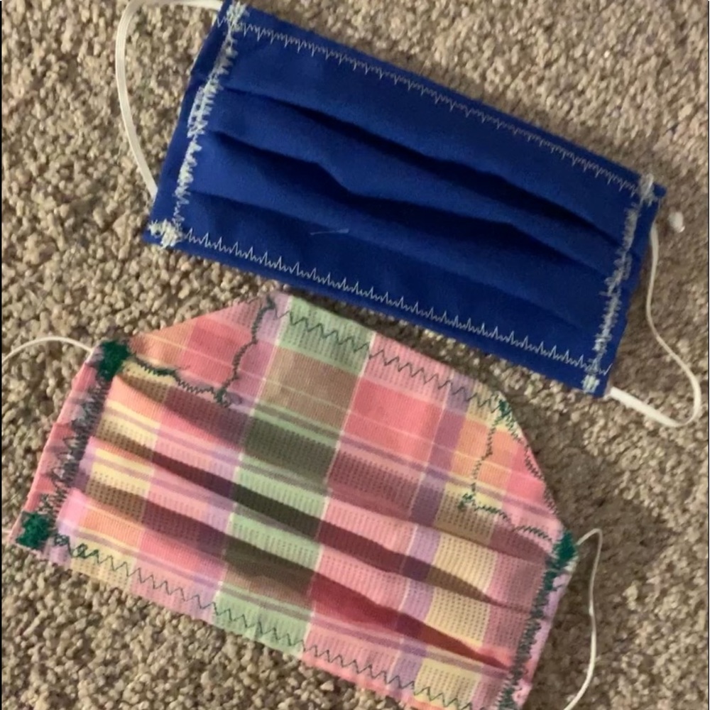 masks sewn by machine